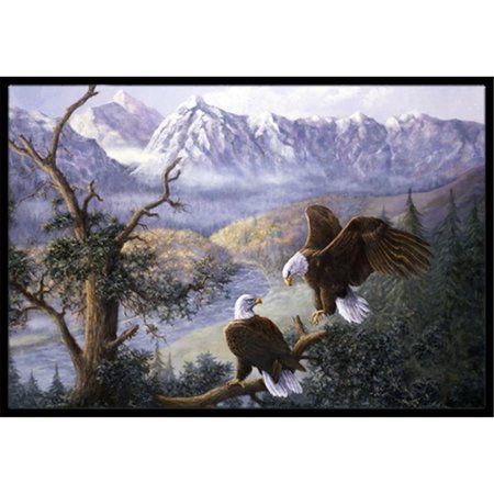 JENSENDISTRIBUTIONSERVICES Eagles by Daphne Baxter Indoor or Outdoor Mat, 18 x 27 MI2557307